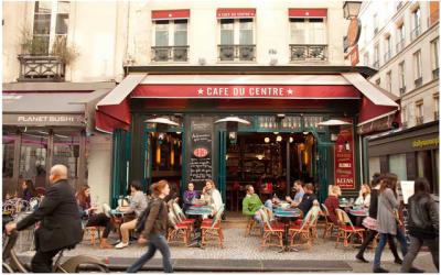 People Watching at Cafe du Centre Paris